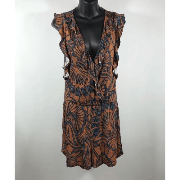 BCBGMAXAZRIA Sleeveless Button Rayon Jumpsuits/Romper Women - Size S -NWT - Picture 1 of 5